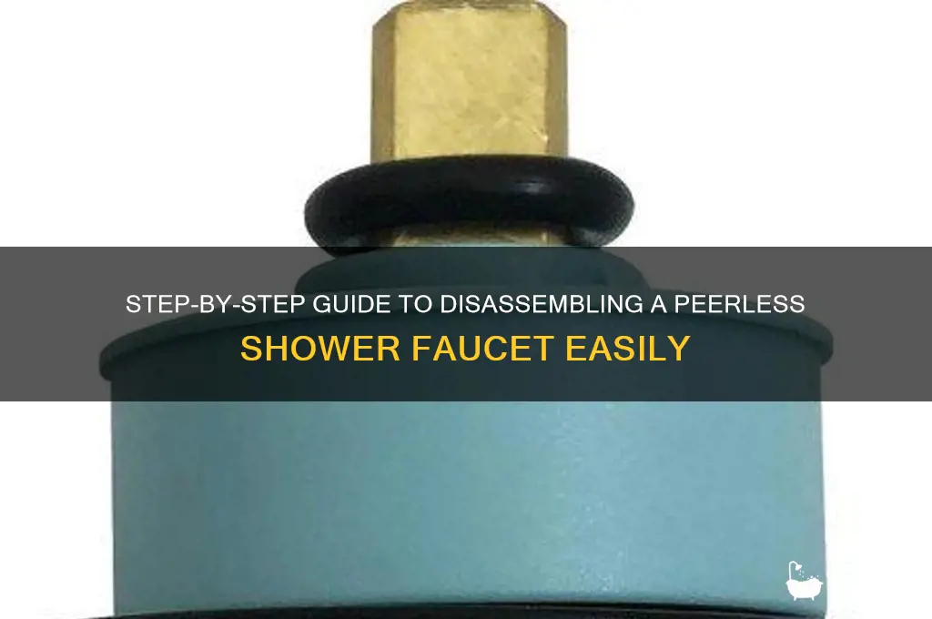 how to take apart a peerless shower faucet