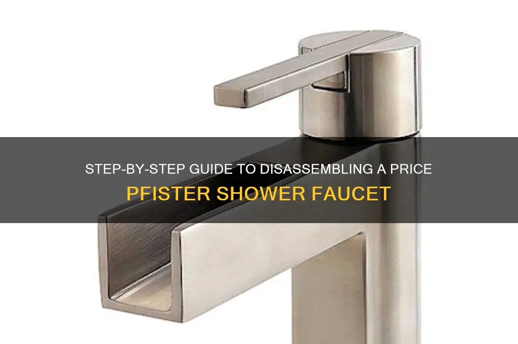 how to take apart a price pfister shower faucet