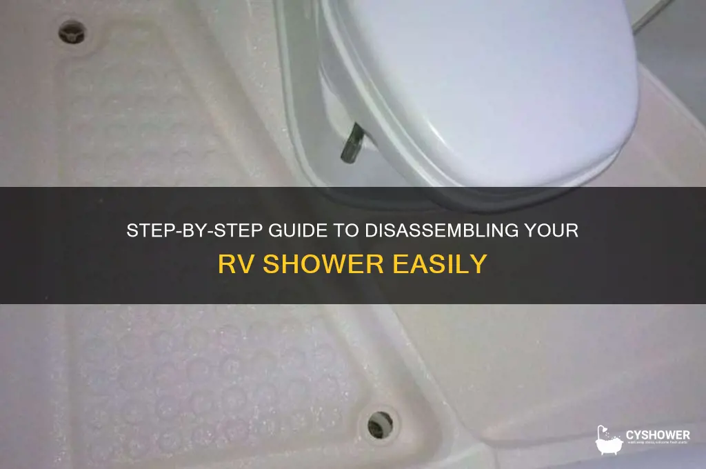 how to take apart a rv shower