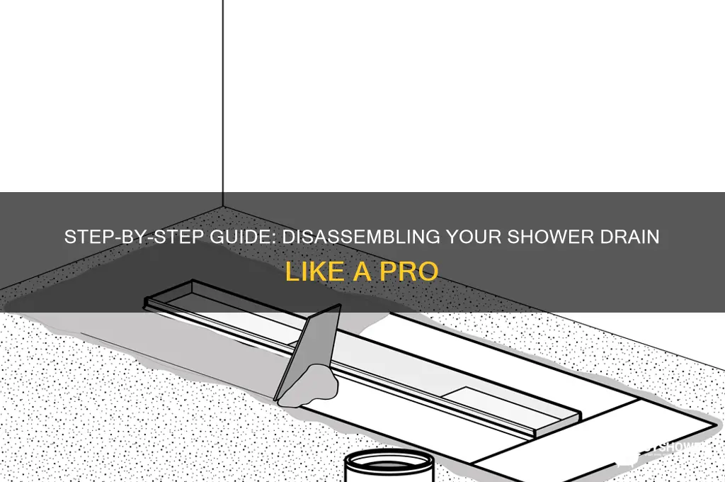 how to take apart a shower drain