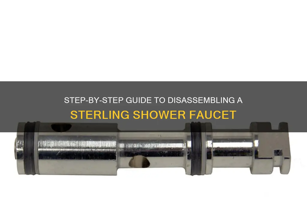how to take apart a shower faucet sterling
