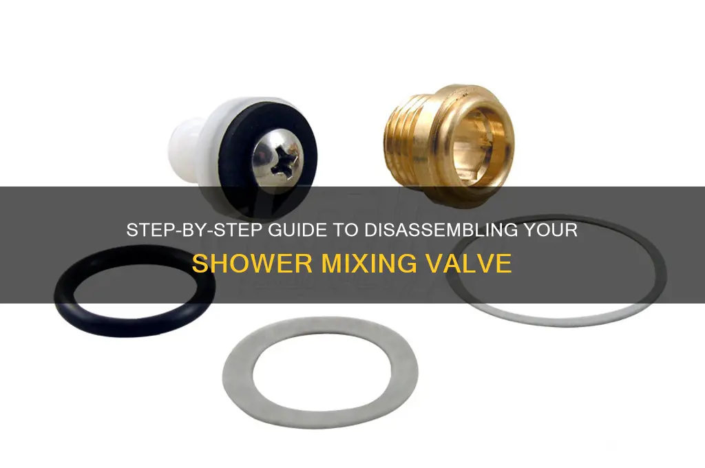 how to take apart a shower mixing valve