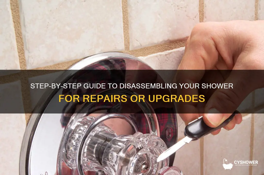 how to take apart a shower