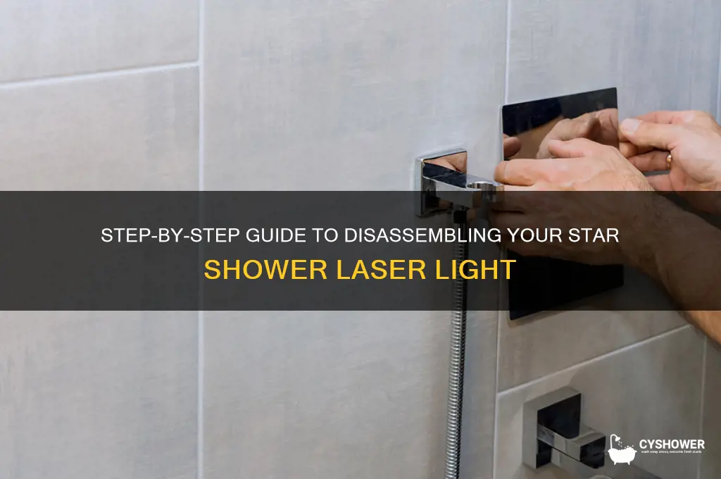 how to take apart a star shower laser light