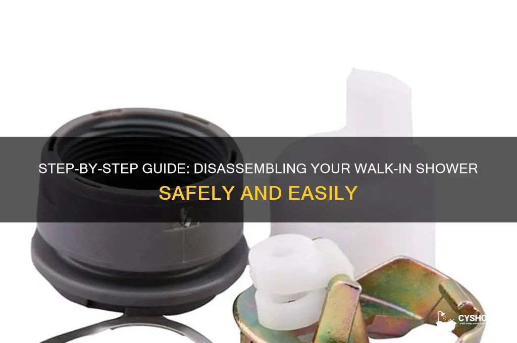 how to take apart a walk in shower