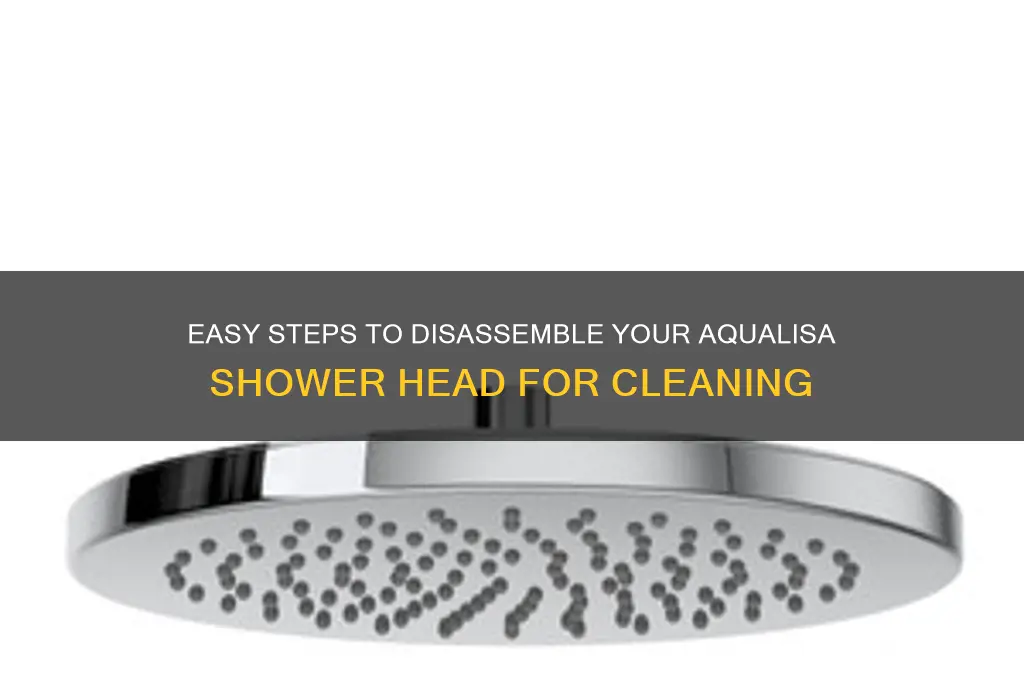 how to take apart aqualisa shower head