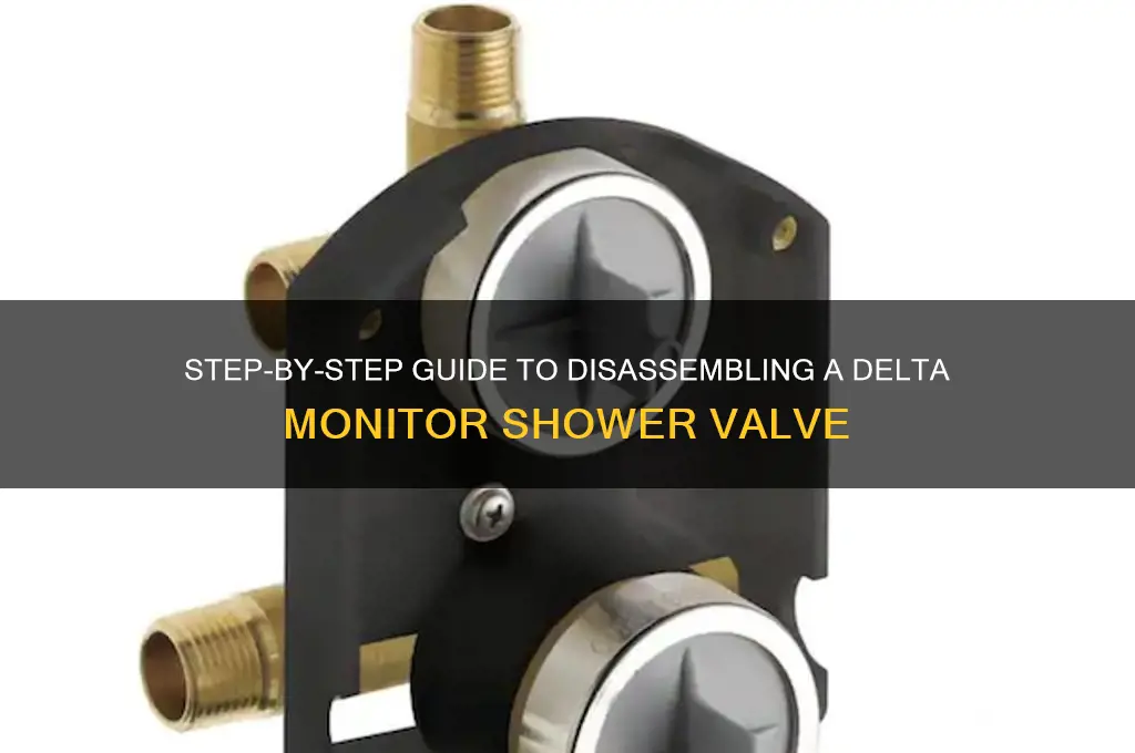 how to take apart delta monitor shower val
