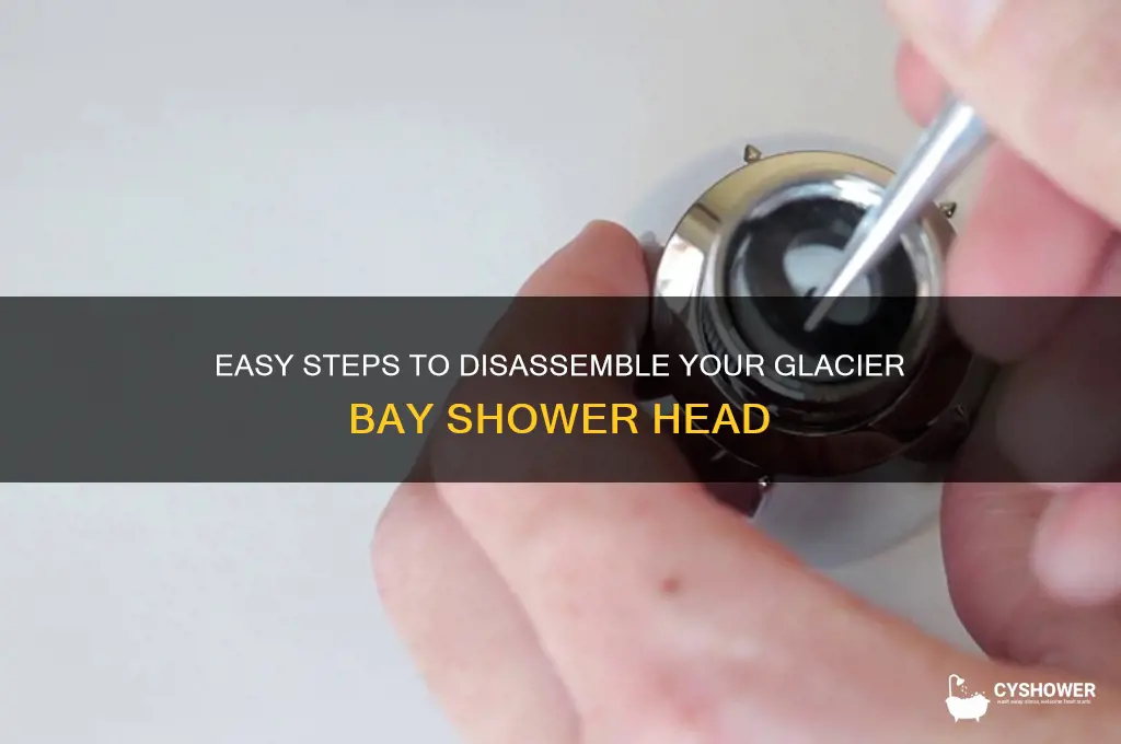 how to take apart glacier bay shower head