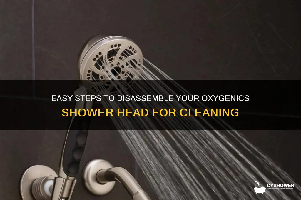 how to take apart oxygenics shower head