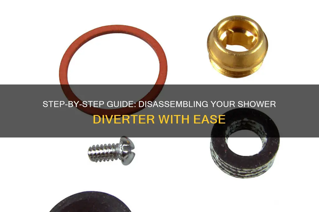 how to take apart shower diverter