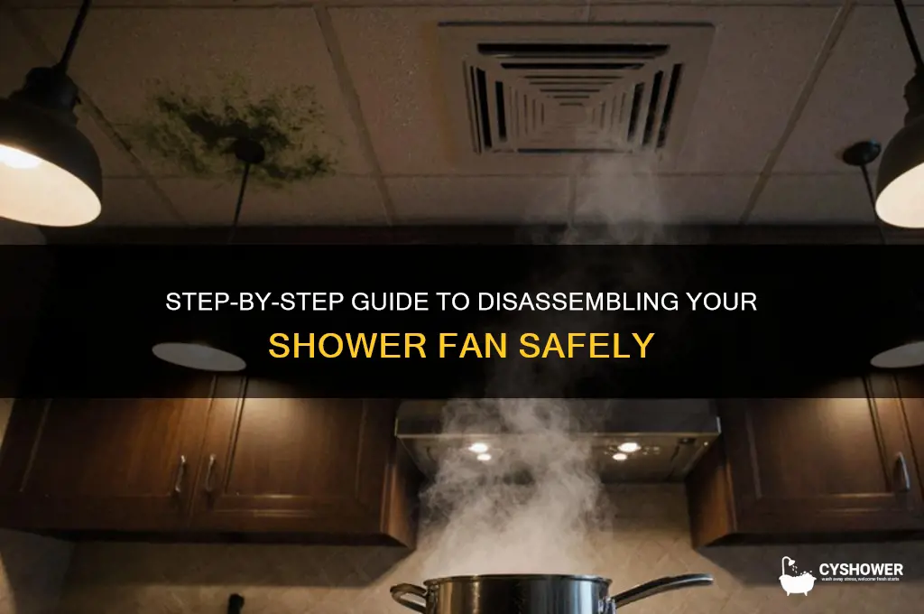how to take apart shower fan