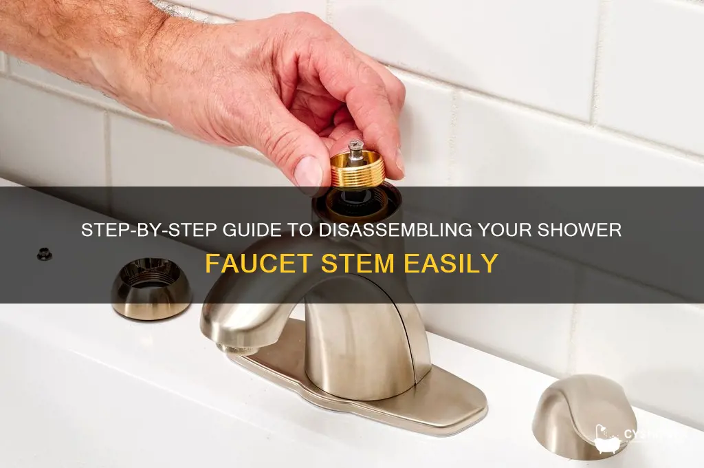 how to take apart shower faucet stem