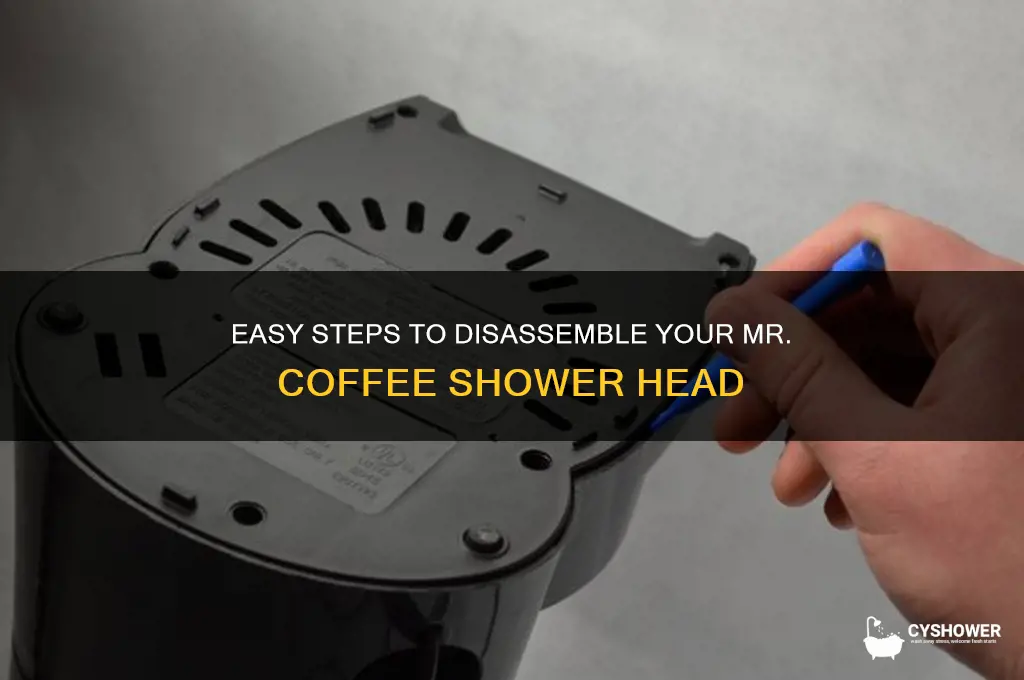 how to take apart shower head mr coffee