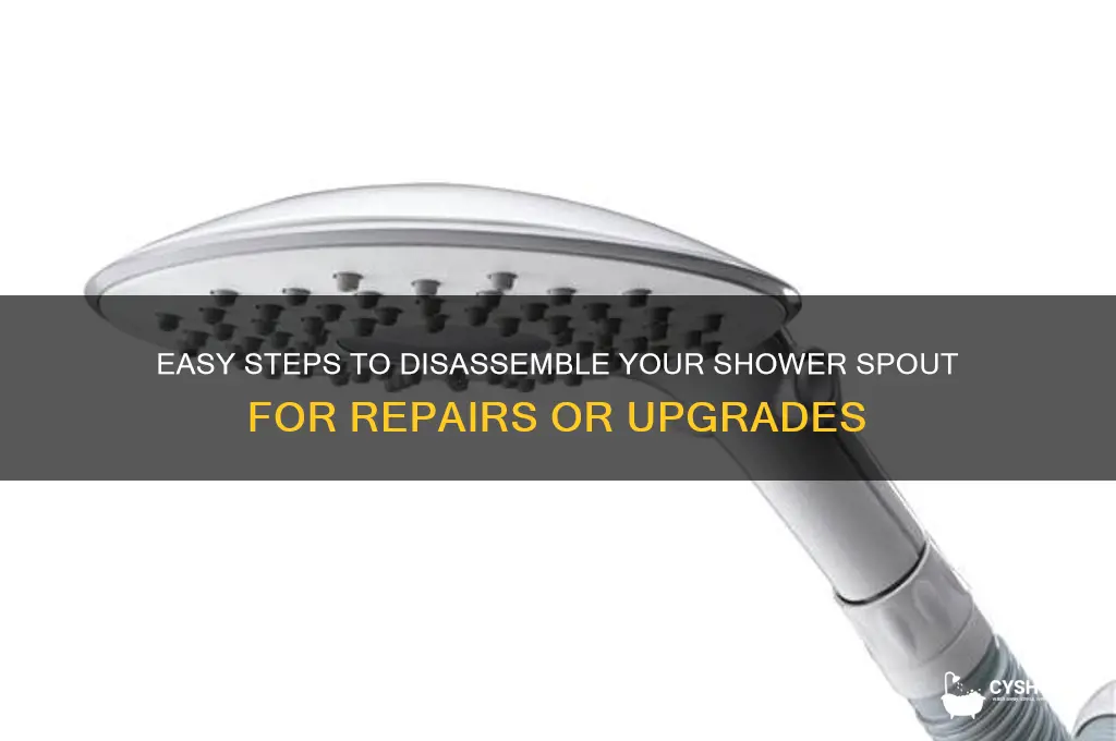 how to take apart shower spout