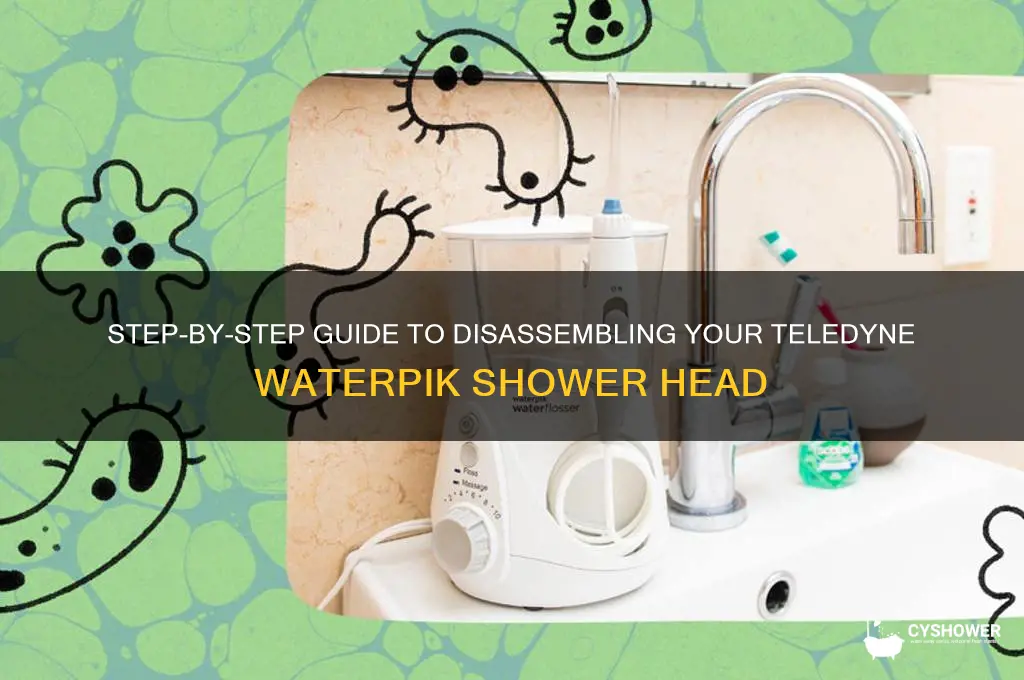 how to take apart teledyne waterpik shower head
