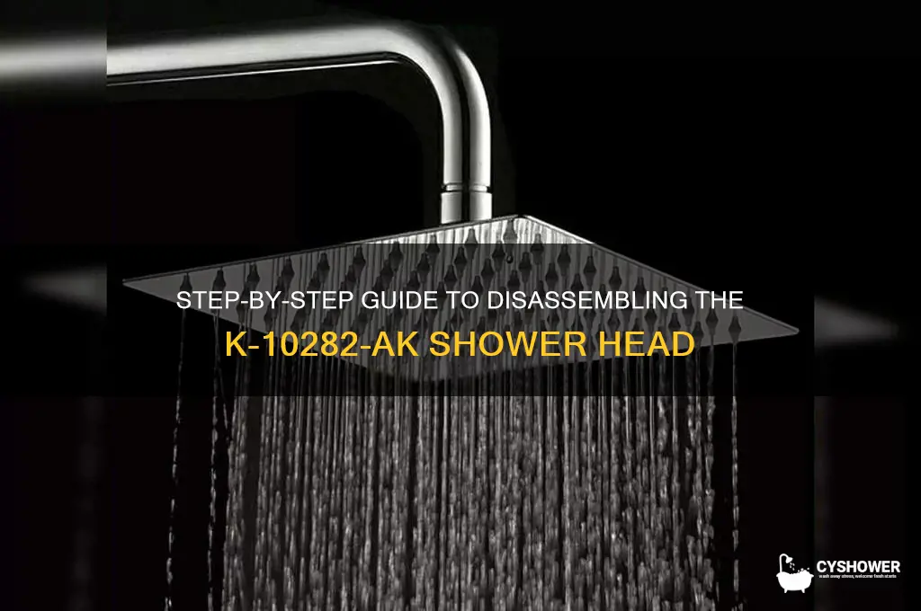 how to take apart the k-10282-ak shower head