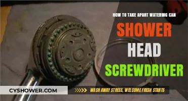 DIY Guide: Disassembling Watering Can Shower Head with a Screwdriver