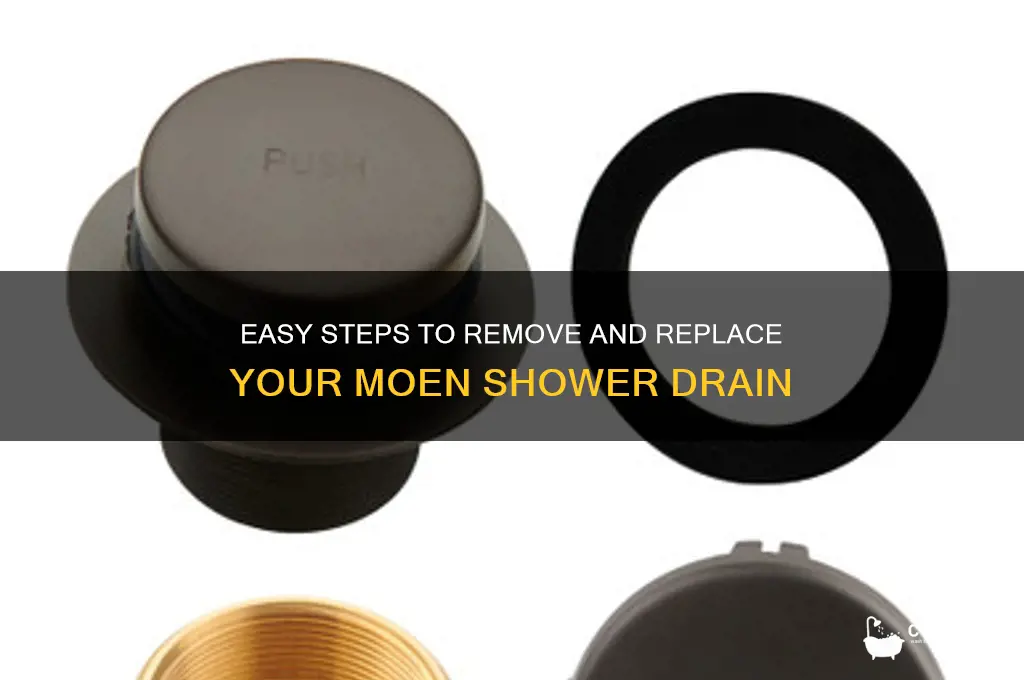 how to take bathroom moen shower drain