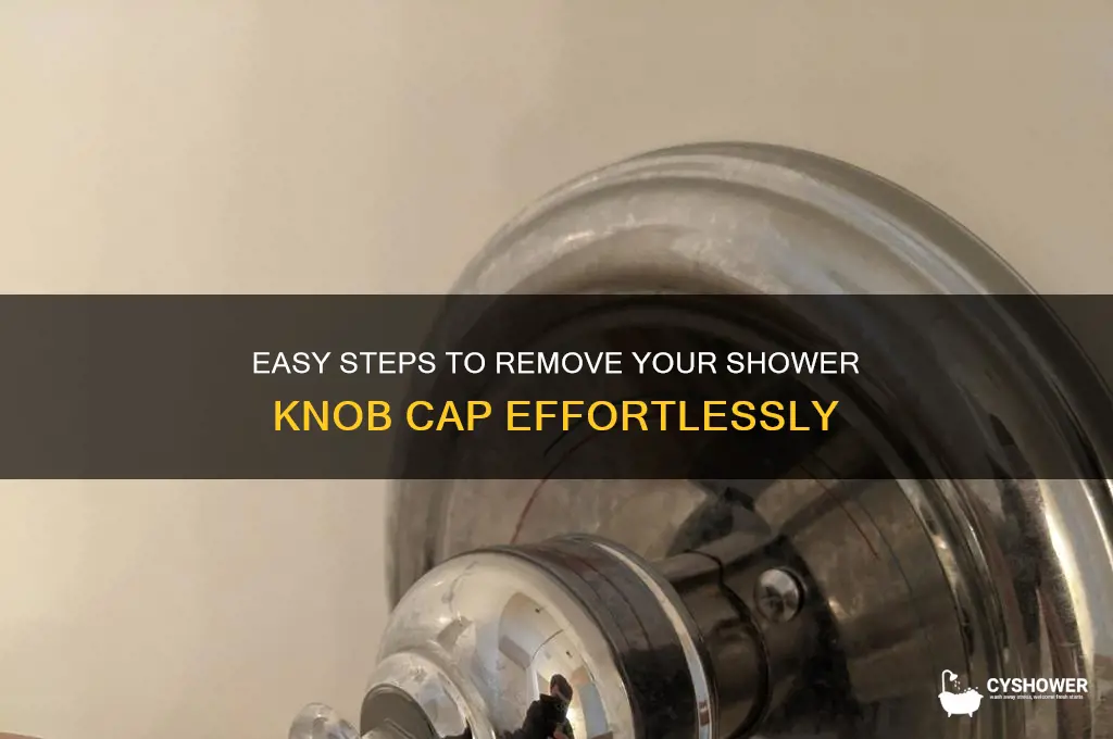 how to take cap off shower knob