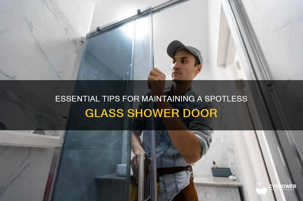 how to take care of a glass shower door