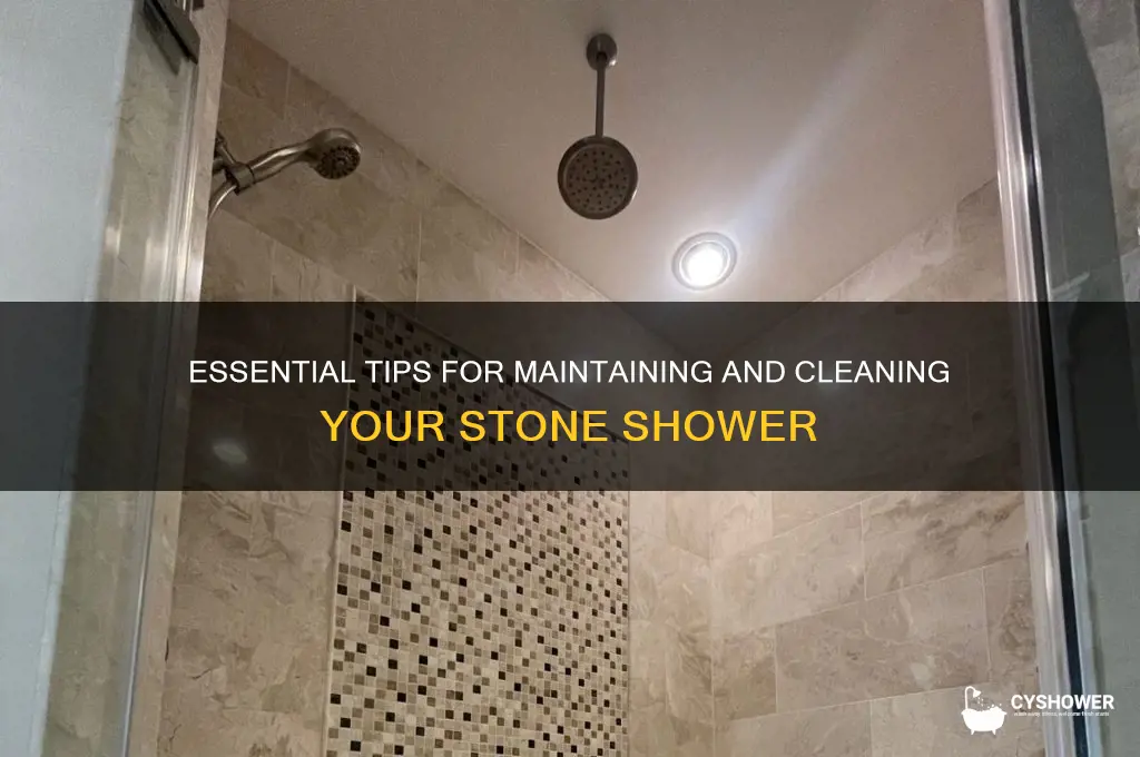how to take care of a stone shower
