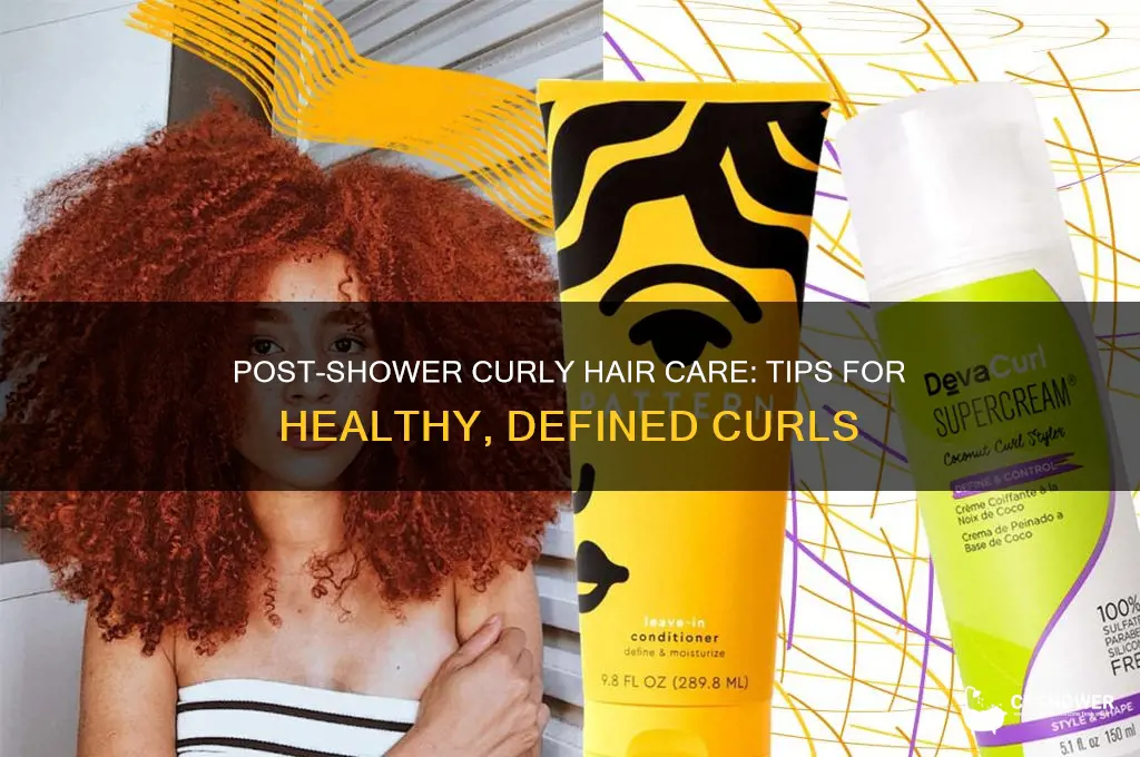 how to take care of my curly hair after shower