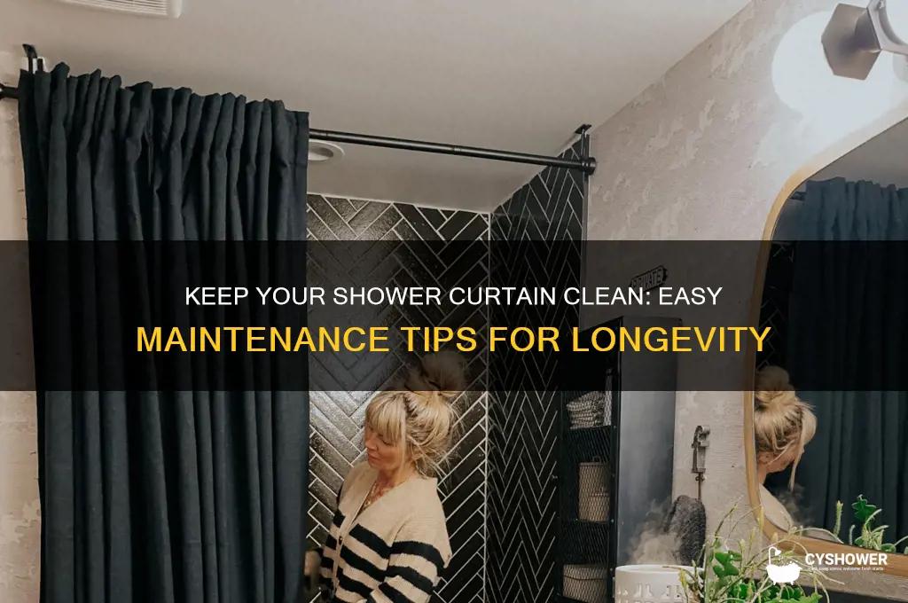 how to take care of shower curtains