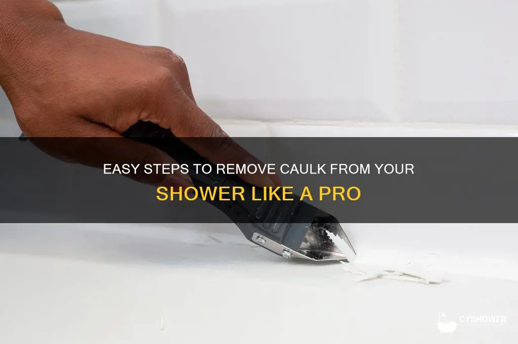 how to take caulk off shower