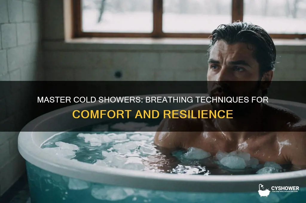 how to take cold shower breathing