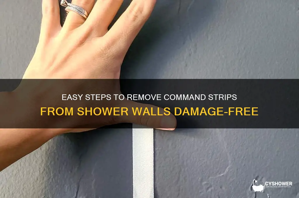 how to take command off shower wall
