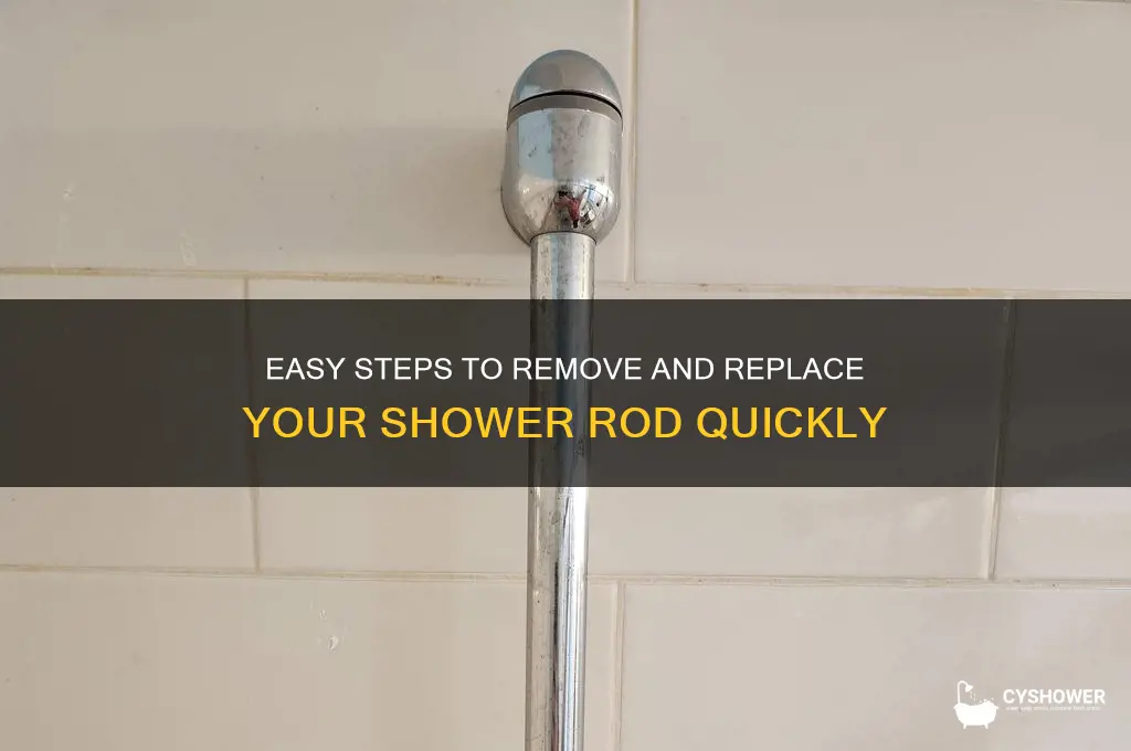 how to take down a shower rod