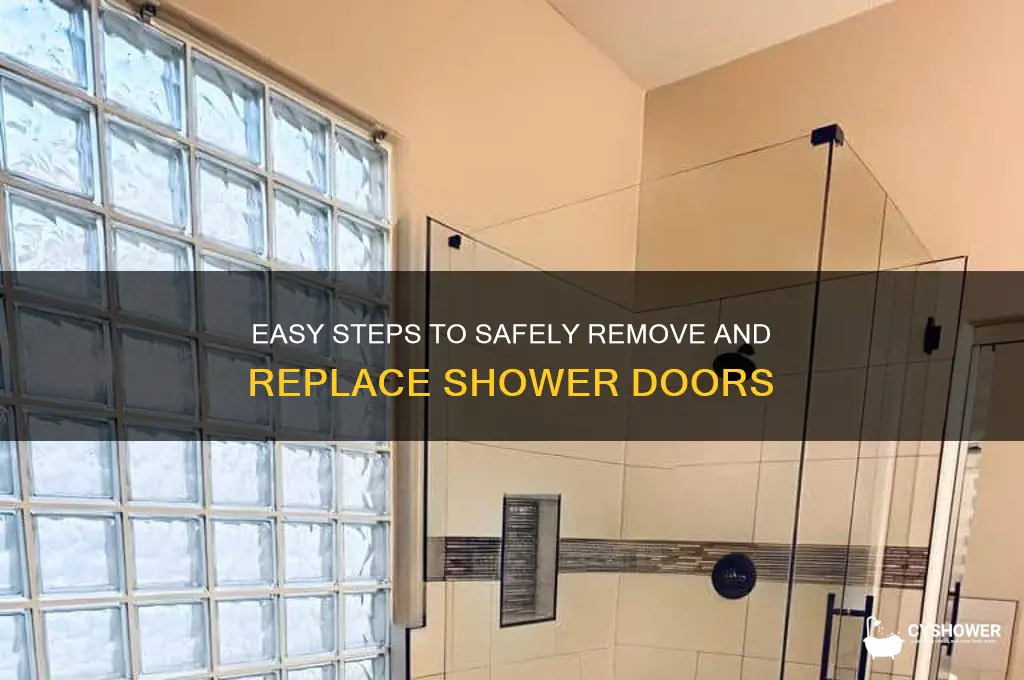 how to take down shower doors