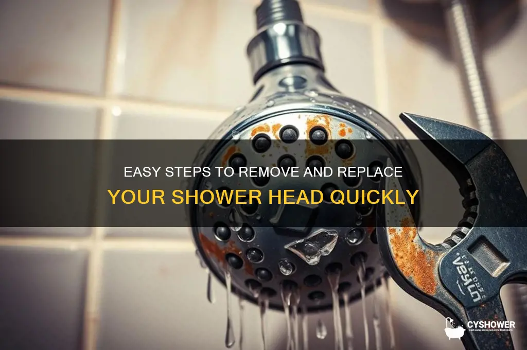 how to take down shower head