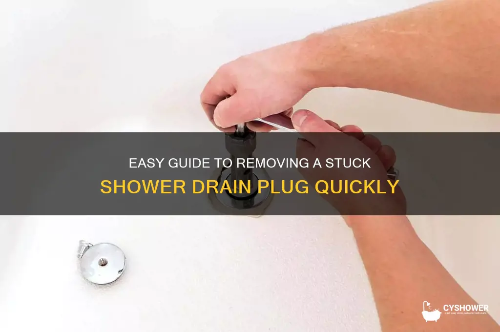 how to take drain plug out of shower