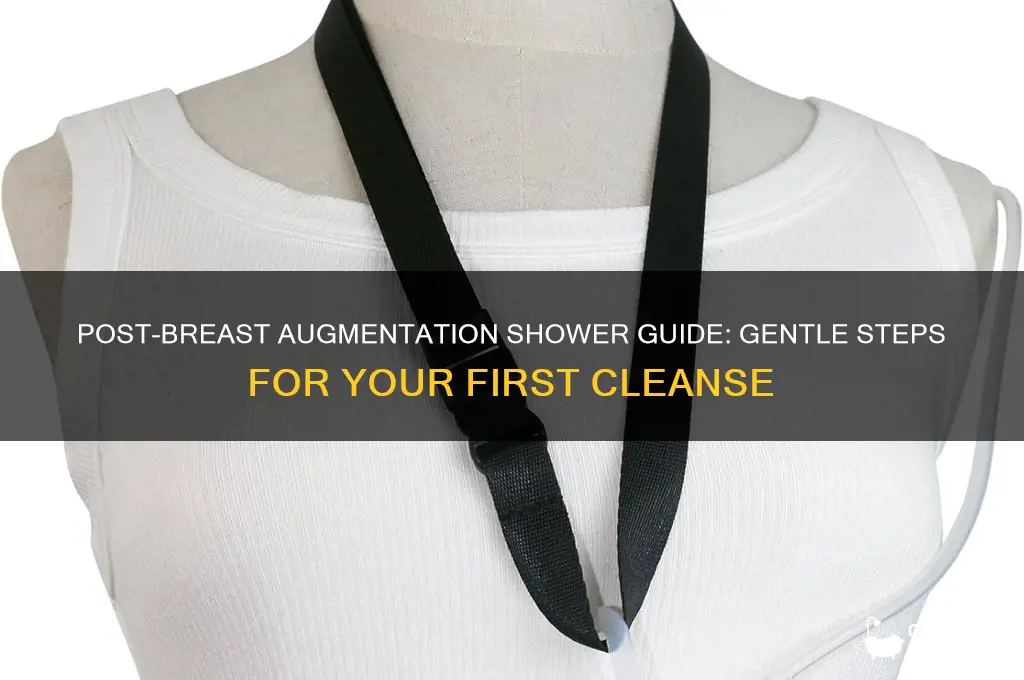 how to take first shower after breast augmentation