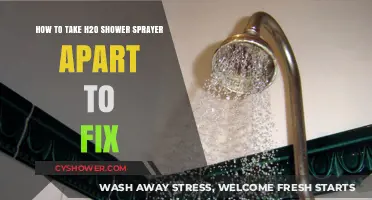 Fixing Your H2O Shower Sprayer: A Step-by-Step Disassembly Guide