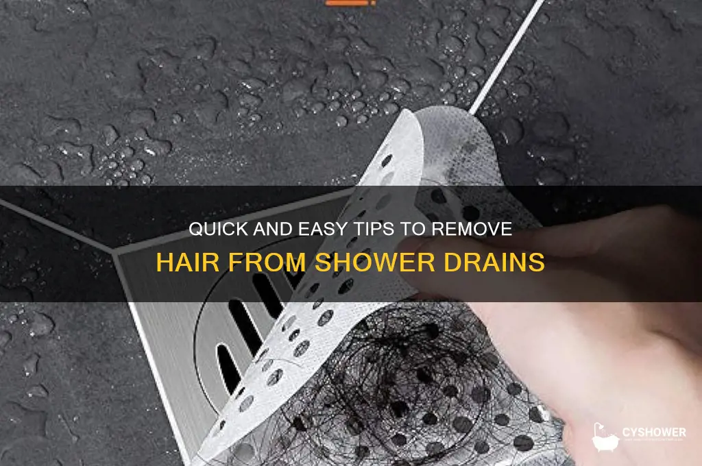 how to take hair out of shower drain