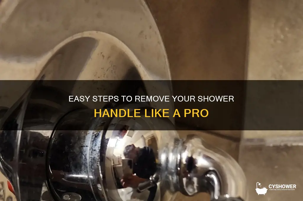 how to take handle off of shower