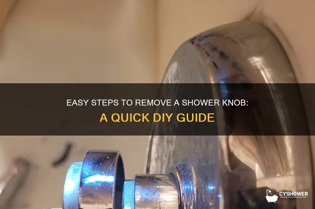 how to take knob off shower