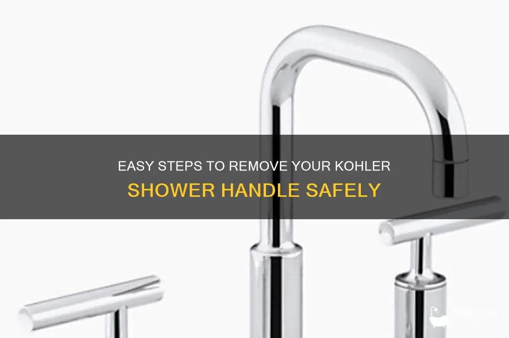 how to take kohler shower handle off