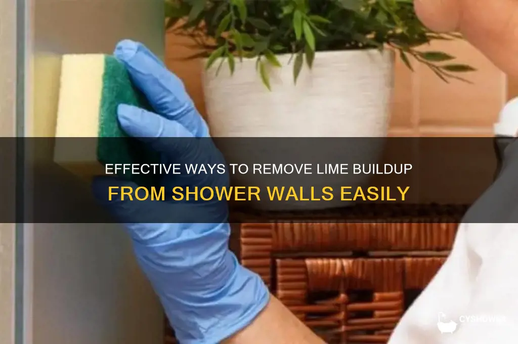 how to take lime off shower wall