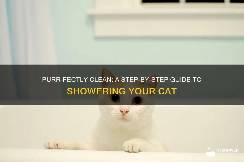 how to take my cat a shower