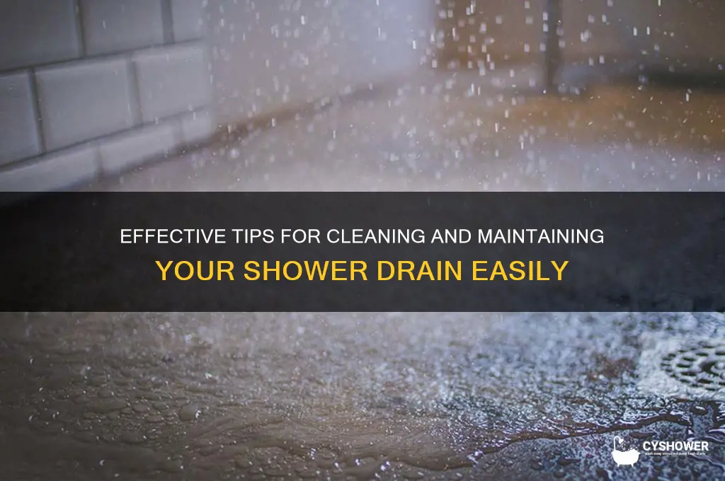 how to take of shower drain