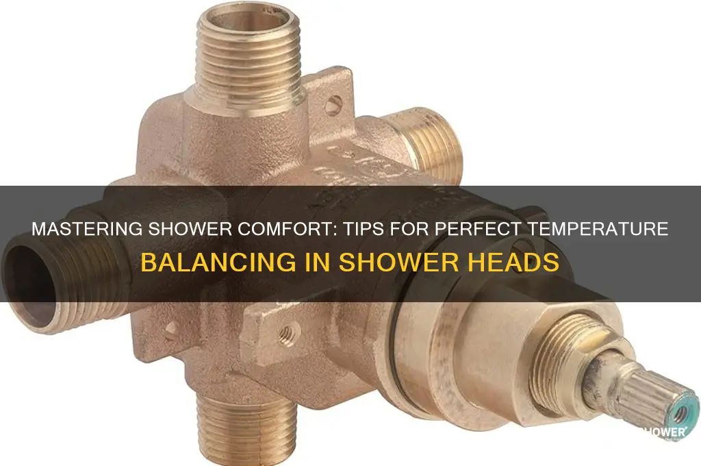 how to take of temperature balancing in a shower head