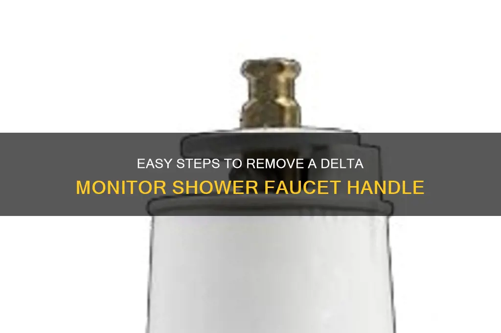how to take off a delta monitor shower faucet