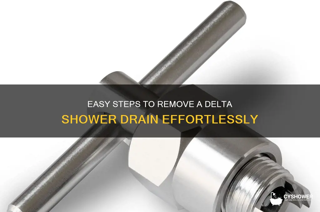 how to take off a delta shower drain