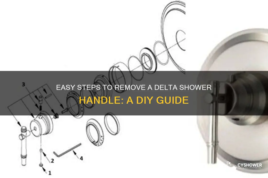 how to take off a delta shower handle