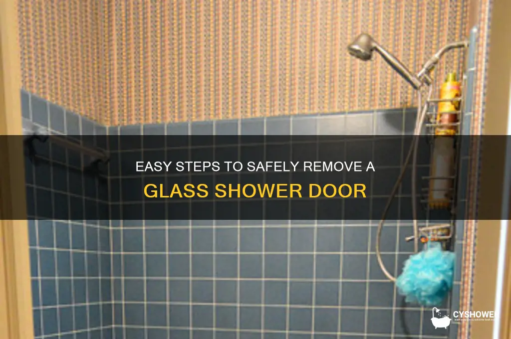 how to take off a glass shower door
