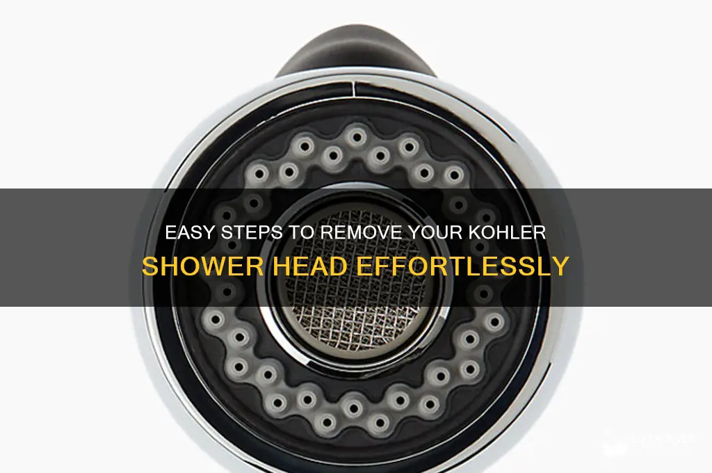 how to take off a kohler shower head
