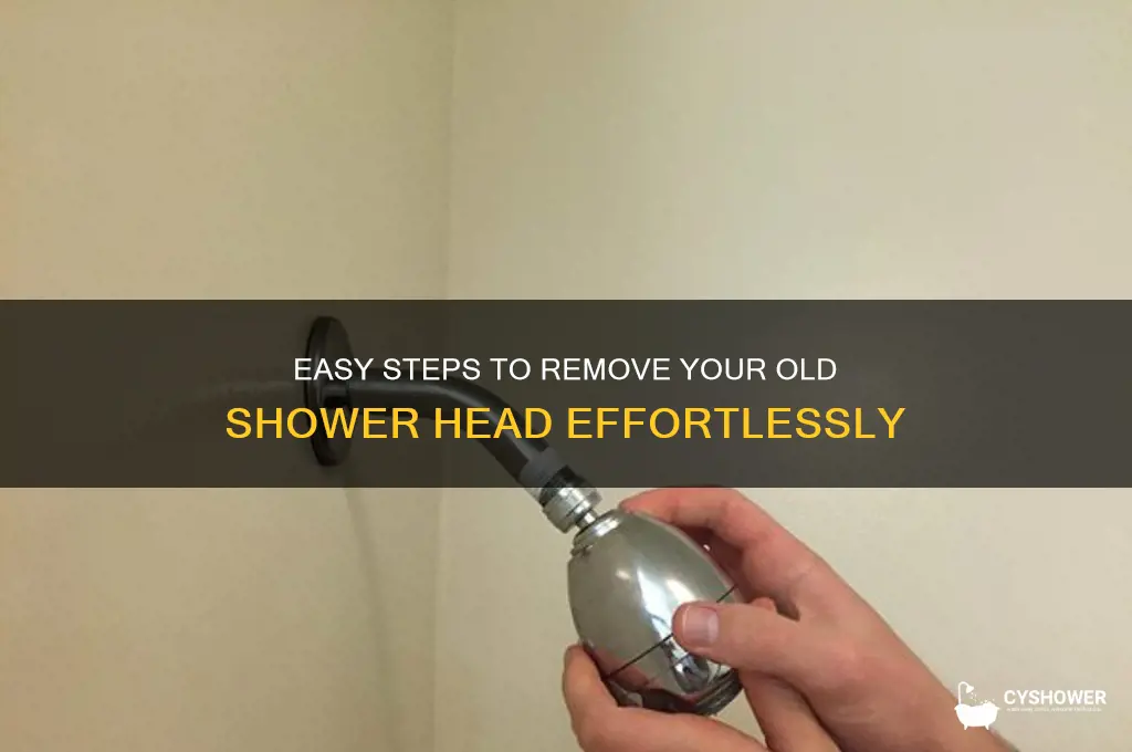 how to take off a old shower head